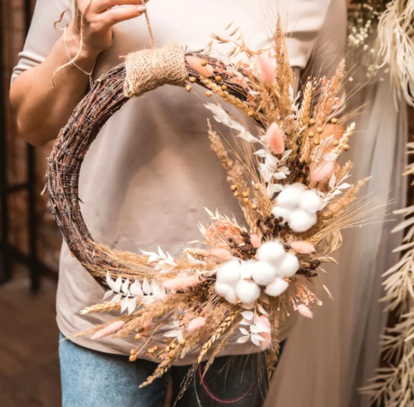 Autumn Gold & Amber Floral Arrangement